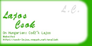 lajos csok business card